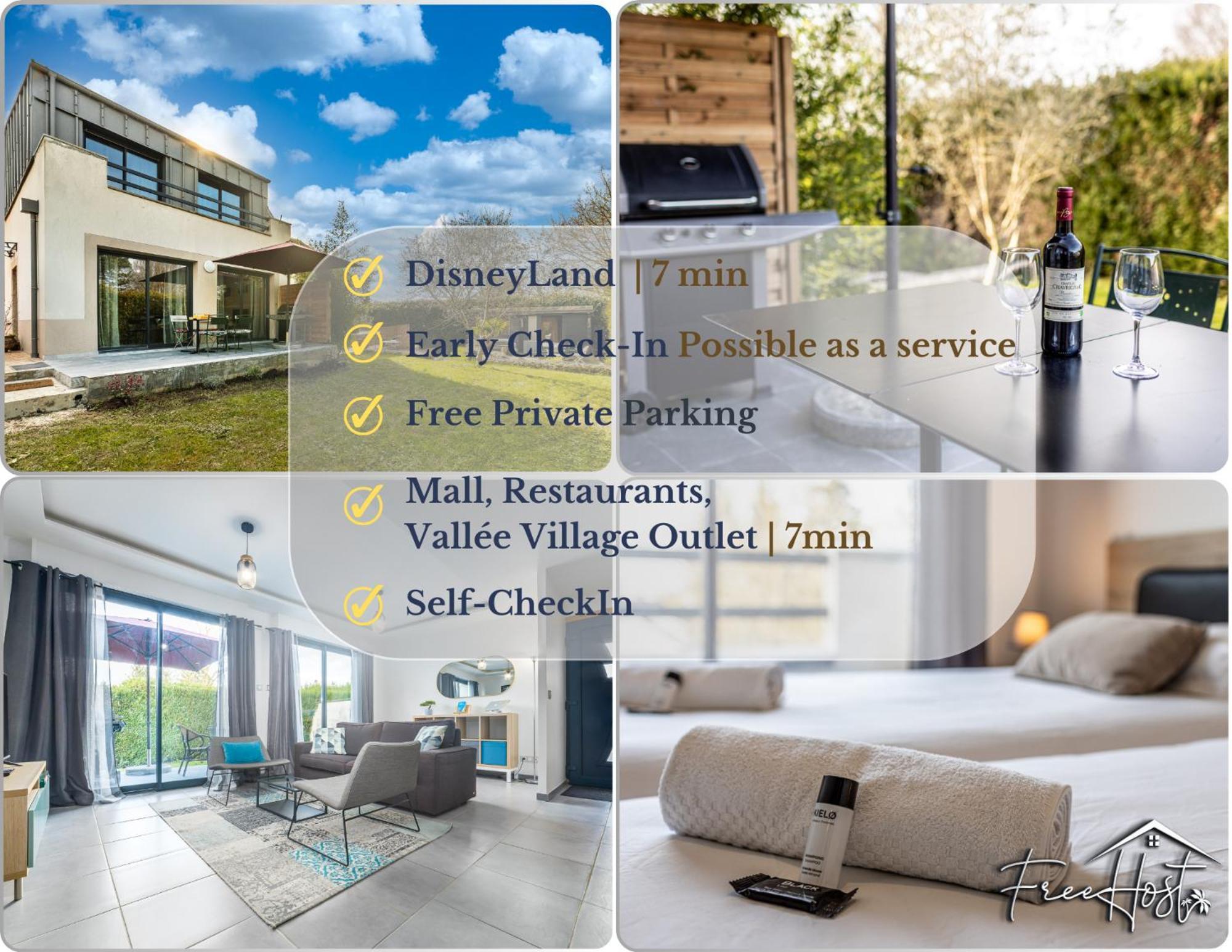 Holiday home Magny's Oasis - Disneyland 5min - Private Parking - Terrace & Garden Magny-le-Hongre